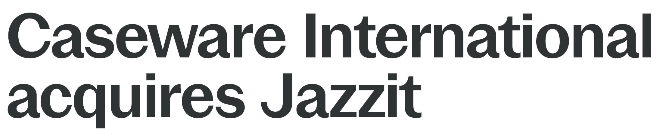 Caseware Acquires Jazzit